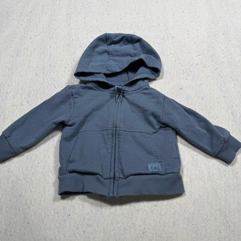 Carters Little One Blue Full Zip Hoodie Sweatshirt 6M 10539410